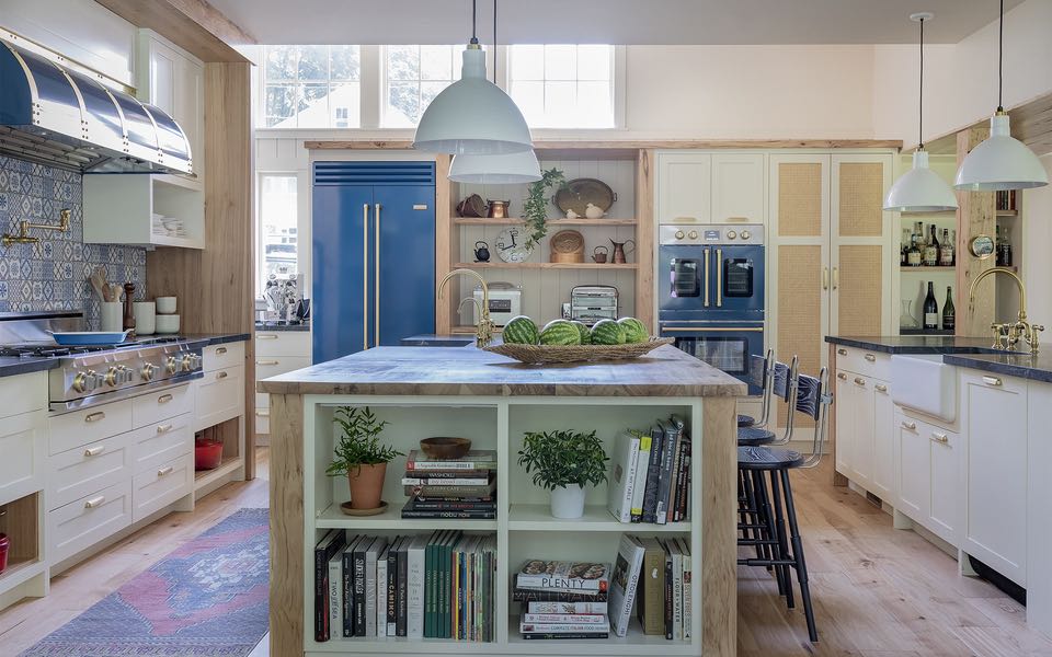 Winchester Victorian Farmhouse Winchester MA AHI Interior Design   Kitchen Towards Fridge 1920x1200 Sm 